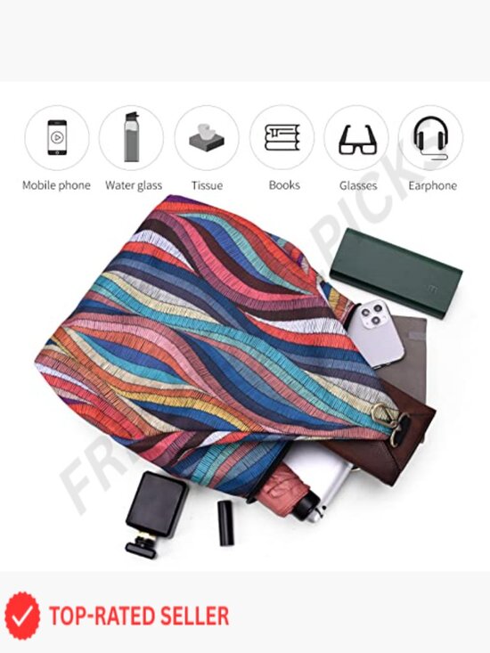 Bohemian Daypack Backpack for Women, Fashion Casual Small Backpack Purse with main image 5